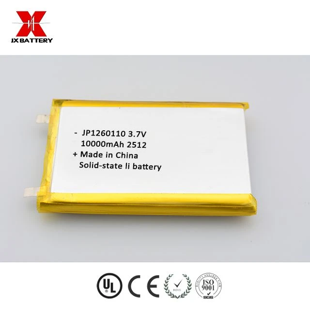 تولید کننده سلول باتری لیتیوم{0} یون جامد-JP1260110 10000mah